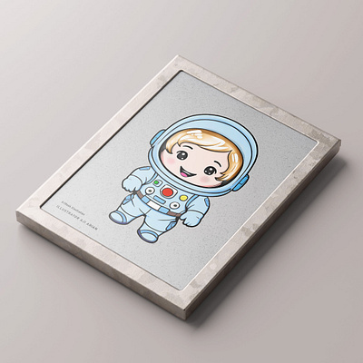 ExploroBoy Astronaut 2d illustration adorable astronaut character design character illustration chibiillustration cuteillustration design digital art gift illustration kids krita maskot