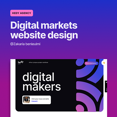 Digital markets website design