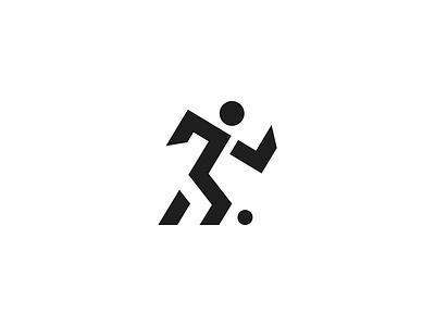 Football Run logo branding creative logo design football run logo illustration logo design logo inspiration logo mark minimal logo