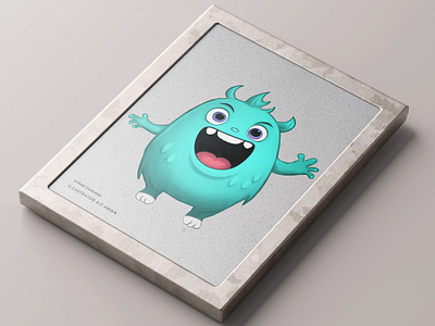 Tosca's Happy Upright Monster 2d illustration adorable character design character illustration chibi style chibiillustration cuteillustration design digital art gift illustration krita maskot monster tosca