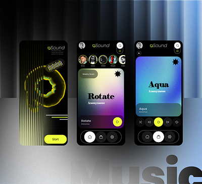 Music Player App 🎸 app design music music app music player product design stream streaming app ui ux