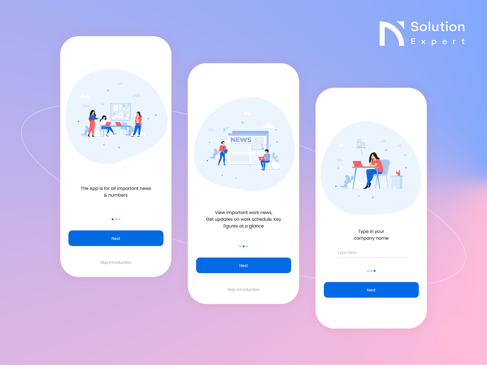 Onboarding Screens Ui Design by N Solution Expert on Dribbble