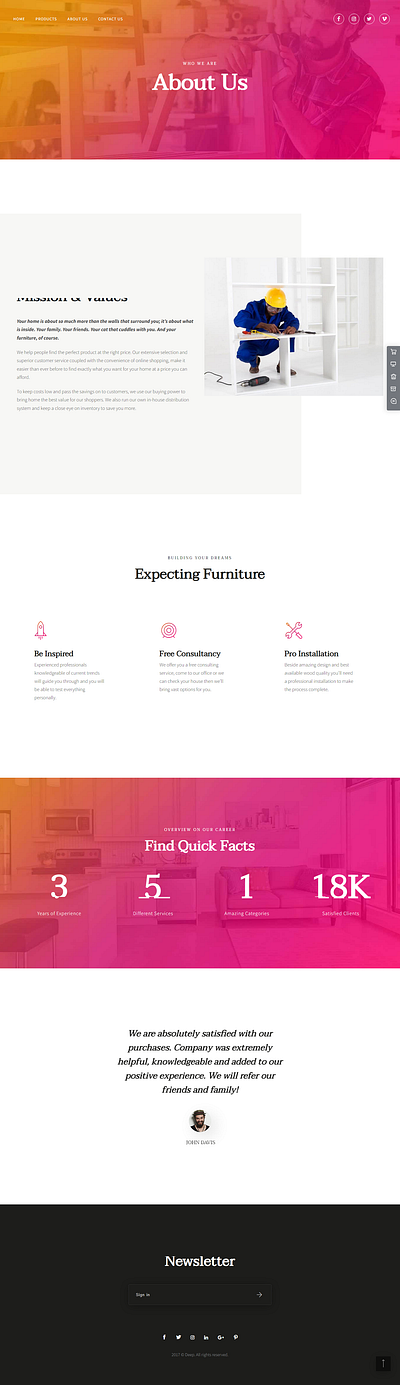 Furniture Company website company design furniture mondol proshanto website
