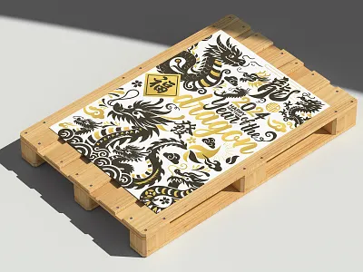 2024 CHINESE NEW YEAR DRAGON Illustration 新年龙年