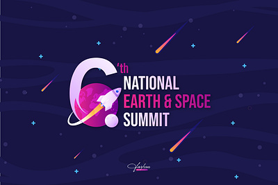6th National Earth & Space Summit design graphic design logo