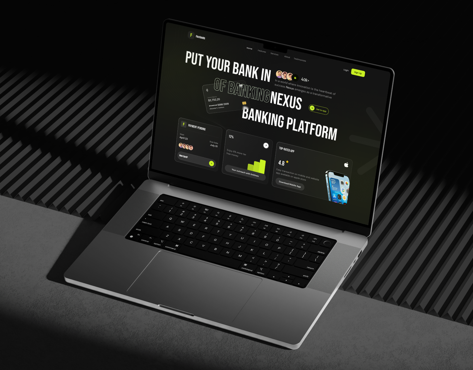 Corporate Finance Landing Page bank banking banking landing page design finance finance landing page fintech fintech landing page landing landing page landing page design logo mobile bankning page responsive saas saas landing page uiux user exprience user interface
