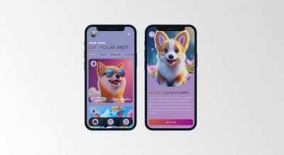 Animale Petcare NFT Game App app branding design graphic design illustration logo typography ui ux vector