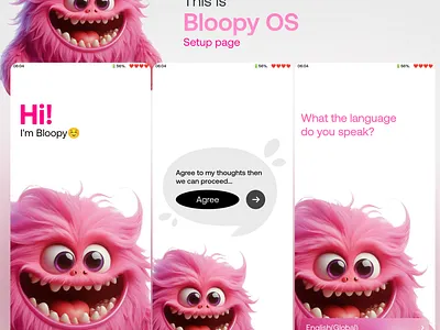 Bloopy OS graphic design ui