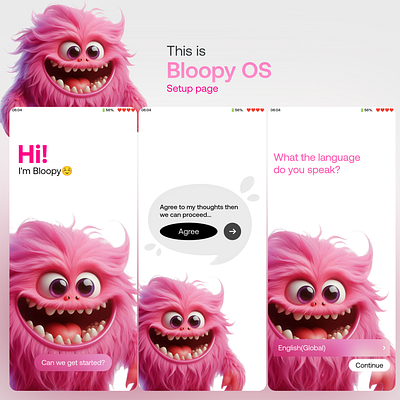 Bloopy OS graphic design ui