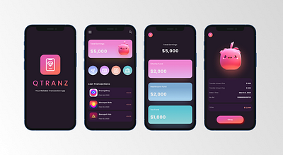 Transaction App 01 app branding design graphic design illustration logo typography ui ux vector