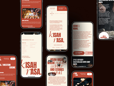 Mobile View of Kisah Rasa Restaurant Website app branding chef culinary design food footer gallery header landing page menu mobile mobile view reservation responsive restaurant ui ux web design website
