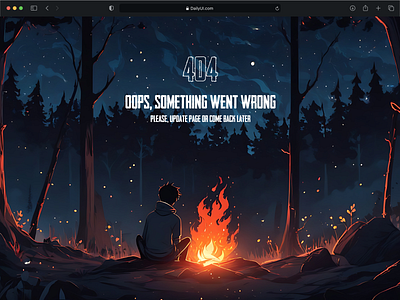 404 Page #008 404 page ai error page ui web design