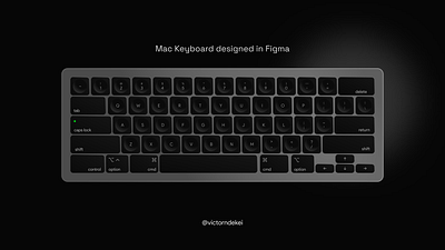 Mac Keyboard designed in Figma design figma industrial design keyboard mac product product design ui ux