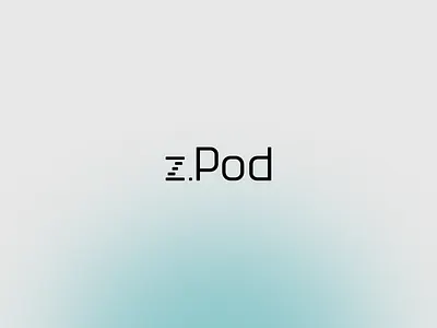 z.Pod Logo autonomus branding design graphic design logo mark minimal nextgen