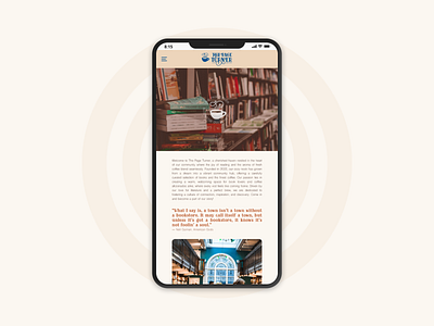 The Page Turner - Mobile UI design figma mobile mobile app ui ui design ux ux design web design website