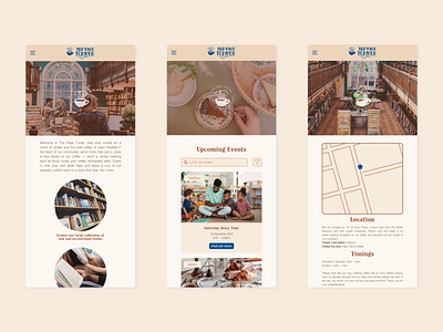 The Page Turner - Mobile UI design figma mobile ui ui design ux ux design web design website