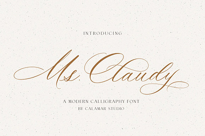 MS Claudy Wedding Calligraphy Font calligraphy font elegant font font handwritten modern calligraphy script script font wedding font wedding invitation font