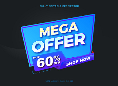 Mega Offer Sale Banner banner design templates banner idea banner template branding design graphic design illustration sale banner sale design