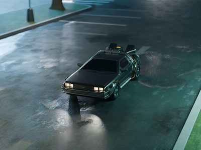 Back to the Future Tutorial 3d animation back to the future blender delorean illustration movie process render tutorial