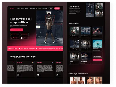 Fitness/Personal Trainer Website Design bento creative dark fitness gym hero section home page landing page mesh modern neon personal trainer product design reviews training ui uiux visual design web design website design