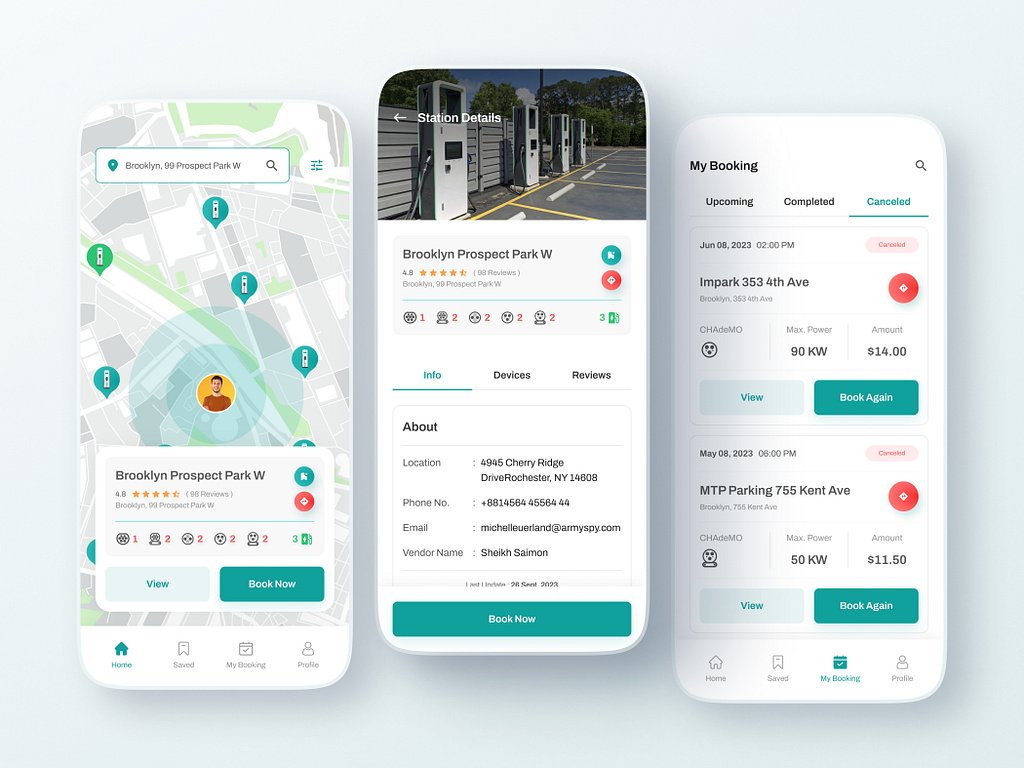 EVStation - EV Charging Station Finder App by Asiq M. on Dribbble