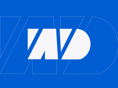 WD Lettermark branding design font graphic design illustration initial logo lettermark logo logo logo design mark professional logo tect logo typo ui wd lettermark wd logo