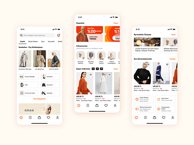 Modanisa - Homepage Mobile App Design design product ui ux
