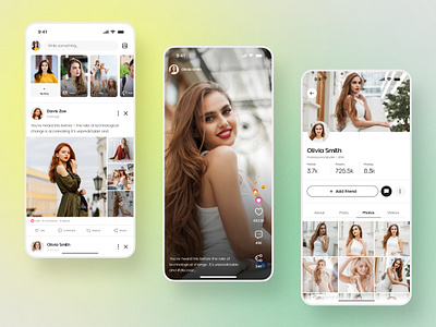 Dating App Design for iOS & Android app design app design 2024 chatting dating dating app dating app design girl live screen live stream live streaming marriage marriage app match finder matching matrimony mobile relationship social app streamer ui