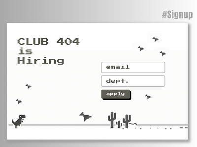 Optimal UI Design for Computer Club Hiring Form club college college club computer creative dailyui day1 digital theme form hiring form innovative laptop recruitment responsive signin signup technology ui ux design user interface web