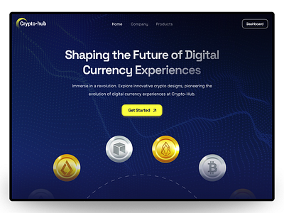 CryptoHub - Homepage 3d framer graphic design ui web design webflow