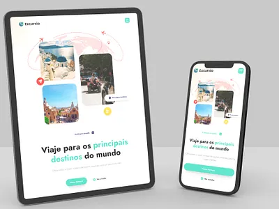 Excursio app figma mobile travel ui ux webdesign website