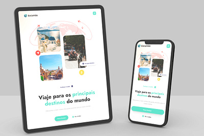 Excursio app figma mobile travel ui ux webdesign website