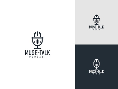 Muse-Talk Podcast Logo Design artistic podcast identity brand identity creative branding custom logo design graphic design services logo logo design personalized logos podcast artwork podcast logo visual branding