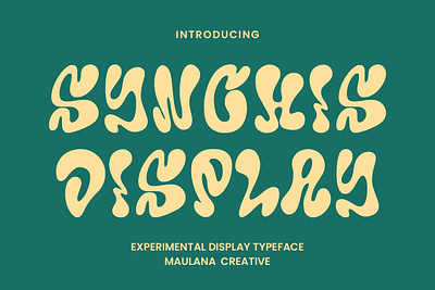 Synchis Experimental Display Typeface branding font fonts graphic design logo nostalgic