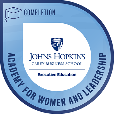 JHU Carey Business School Executive Education Online Badges