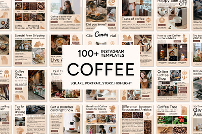 Coffee Beige Template 3d animation branding cafe and resto coffee shop design dessert graphic design illustration logo motion graphics social media banner social media cover social media icon social media post social media story social media templates ui ux vector