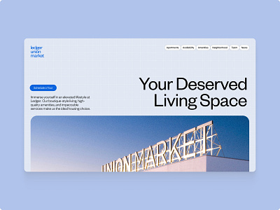 Ledger Union Market – Hero Redesign Concept design herosection ui webdesign website