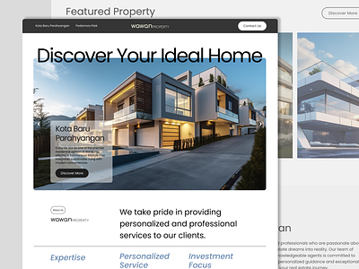 Property - Real Estate Agent Landing Page agency agent apartment business home home listing house landing page personal website property property listing real estate real estate agency real estate agent real estate homepage real estate services real estate web design realty residency website