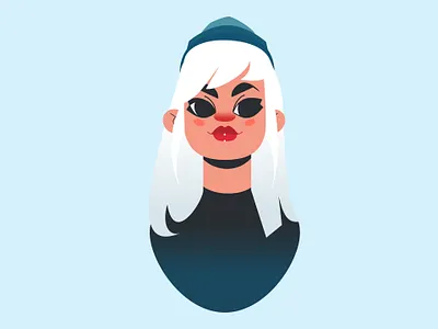 Self portrait illustration - 3 years ago girl graphic graphic design illustration inspiration modern portrait trend vector