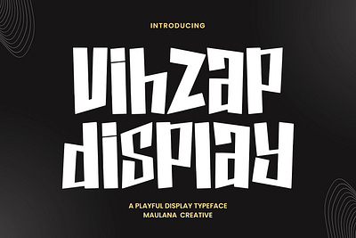 Vihzap Playful Font animation branding font fonts graphic design logo nostalgic