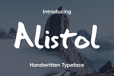 Alistol Bold Handwritten Fon bold creative font handwriting handwritten idea script type typeface