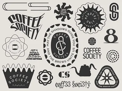 May the shadows guide you... 8 badge branding c coffee custom design discover illustration lockup logo members only minnesota s shadow social club society type typography