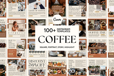 Coffee Cream Template 3d animation branding coffee maker coffee quote coffee shop design graphic design illustration instagram banner instagram feed instagram icon instagram post instagram story instagram template logo motion graphics ui ux vector