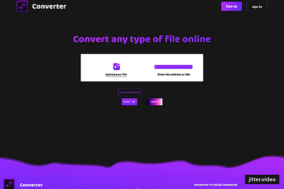 Website-Converter file-Concept concept design figma gradient ui ux website