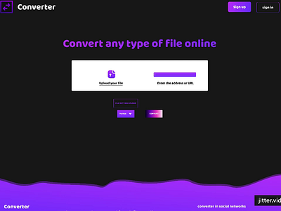 Website-Converter file-Concept concept design figma gradient ui ux website