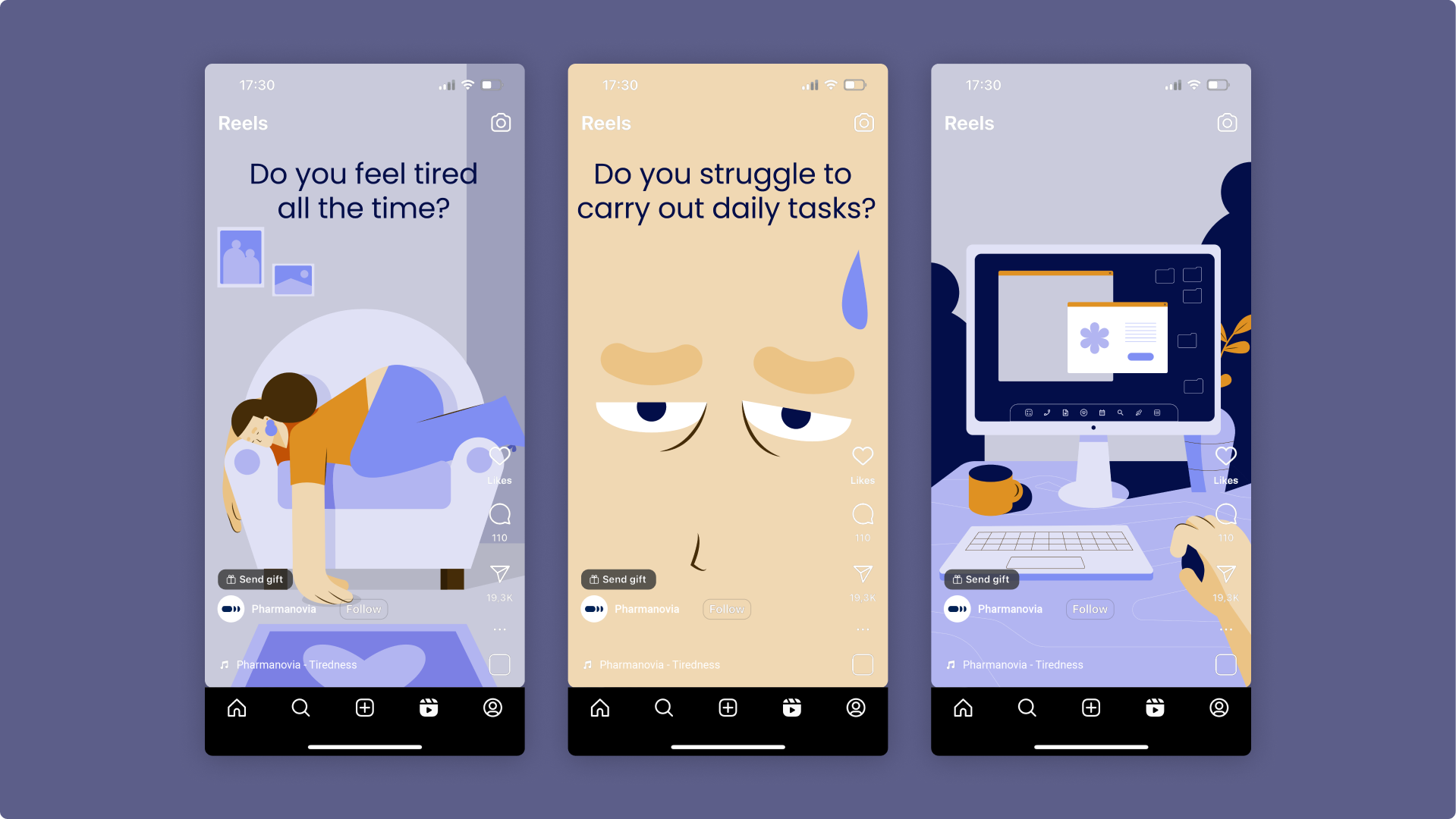 Understanding Addison's Disease: The Invisible Battle character design illustration vector