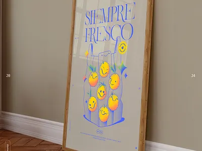 My shopping list in a frame always brand branding decoration frame fresh fruits graphic design home illustration mock up wood