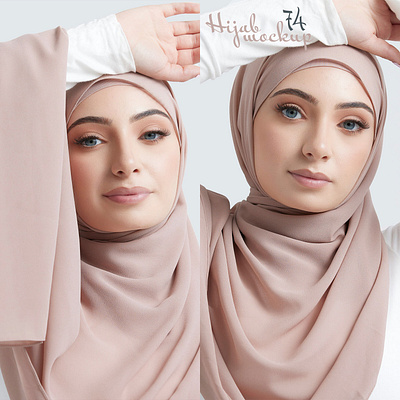 Hijab Mockup Pack 74 apparel clothes design download esarp fabric fashion female girl hijab mockup model photoshop psd sal scarf shawl template textile woman