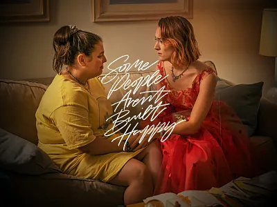 Some people aren't built happy handlettering movie type typography