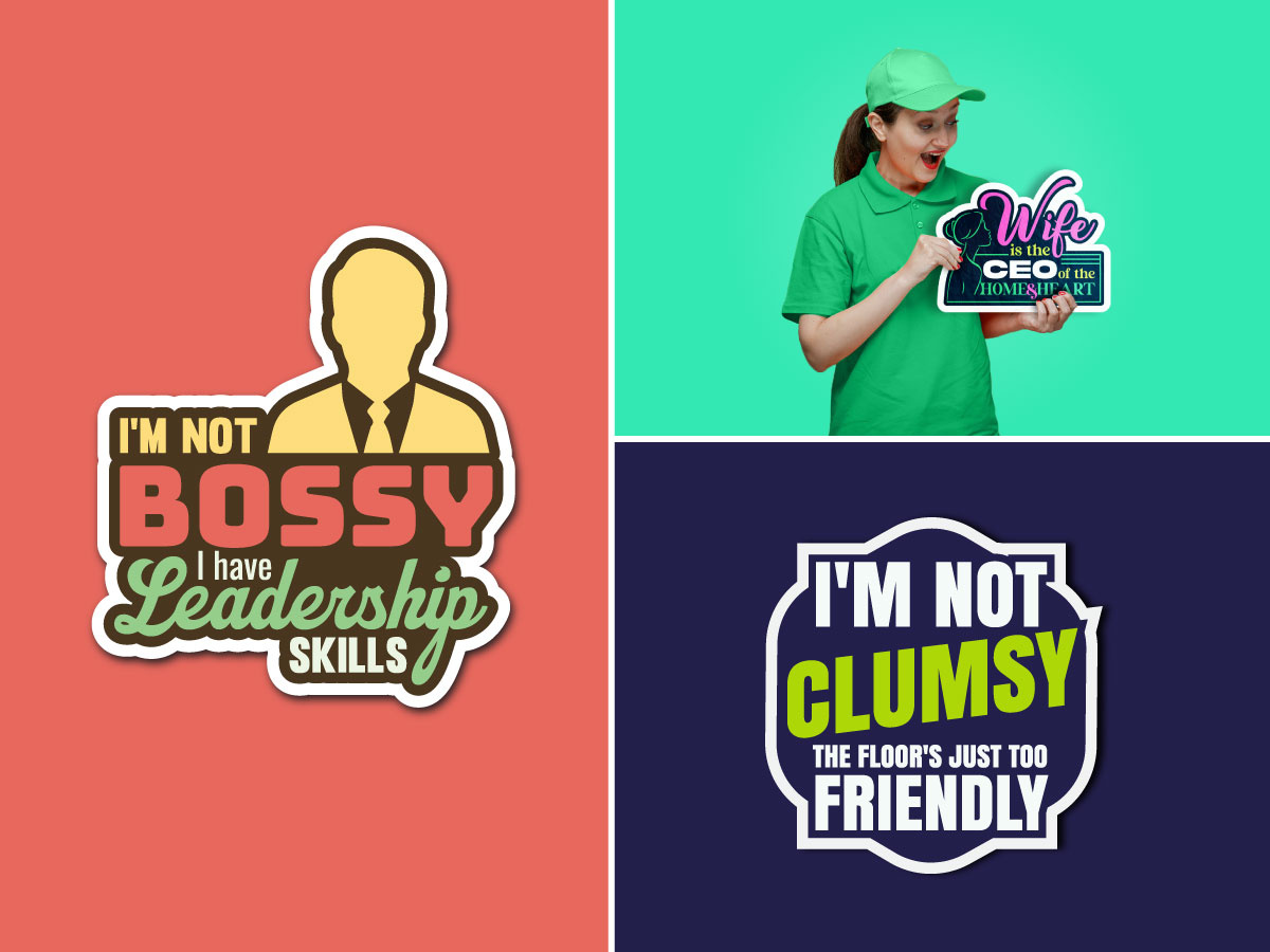 Example of Custom Sticker Design For Brands